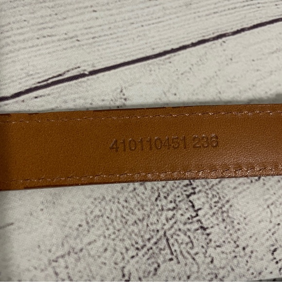 Ralph Lauren Stirrup Belt Equestrian Riding Leather Gold Brown Double Womens - Picture 9 of 14